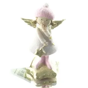 Weihnachtsengel Belana Rosa stehend auf Stern verlegen 9 cm - Polyresin Weihnachtsengel Belana Rosa stehend auf Stern verlegen 9 cm - Polyresin