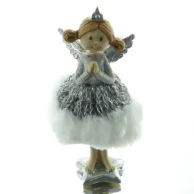 Weihnachtsengel Sofia betende Hände mit silberfarbenem Ballkleid 12 cm - Polyresin Weihnachtsengel Sofia betende Hände mit silberfarbenem Ballkleid 12 cm - Polyresin