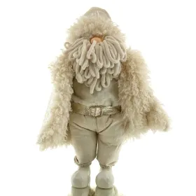 Weihnachtsmann Beige & Goldfarben repräsentativ 63 cm - Kunststoff