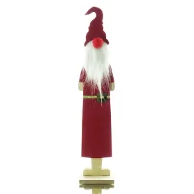 Weihnachtsmann Rot mit Stoffapplikationen 40 cm - Holz Weihnachtsmann Rot mit Stoffapplikationen 40 cm - Holz