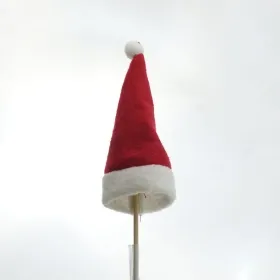 Weihnachtsmütze Rot & Weiß am Stab 20 cm Weihnachtsmütze Rot & Weiß am Stab 20 cm