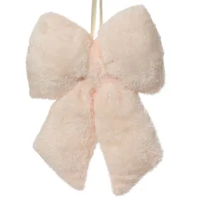 Weihnachtsschleife Creme 4 x 11 x 14 cm - Kunstfell