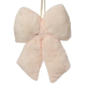 Weihnachtsschleife Creme 10 x 35 x 40 cm - Kunstfell