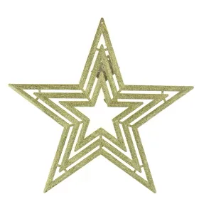 Weihnachtsstern 3-fach Goldfarben Ø 39 cm - Kunststoff