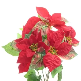 Weihnachtsstern - Poinsettienbusch Rot 45 cm - Kunstblumen Weihnachtsstern - Poinsettienbusch Rot 45 cm - Kunstblumen