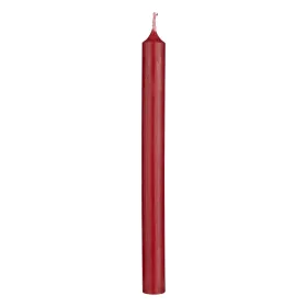 Rustic Stabkerze 130/22mm rubin