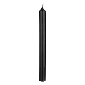 Wenzel Rustic Stabkerze Schwarz Ø 22 mm, Höhe 250 mm - Wachs
