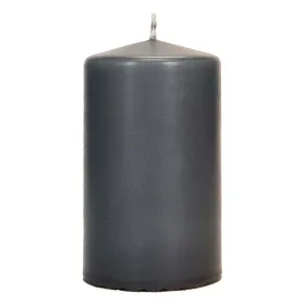 Wenzel Safe Candle® Stumpenkerze Anthrazit Ø 60 mm, Höhe 70 mm - Wachs