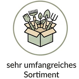 Sehr umfangreiches Sortiment