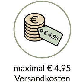 Maximal € 4,95 Versandksoten